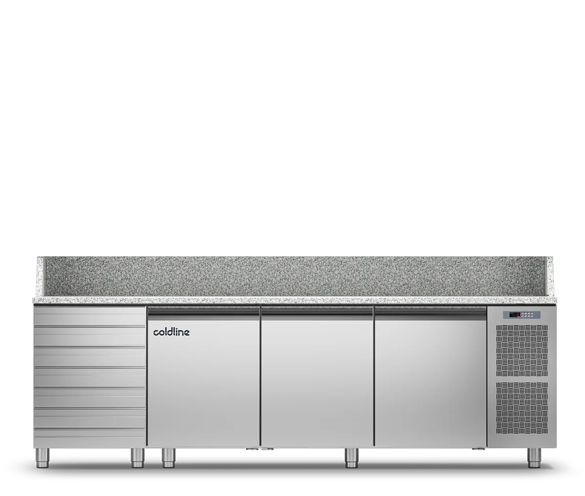 Table à Pizza EN 3 portes+7 tiroirs