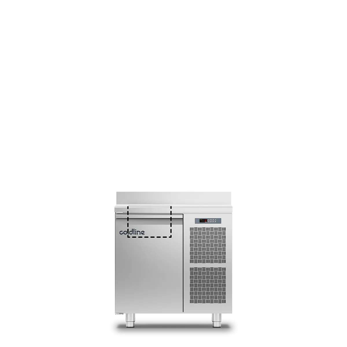 Table Saladette 1 porte -2°+8°C avec dosseret