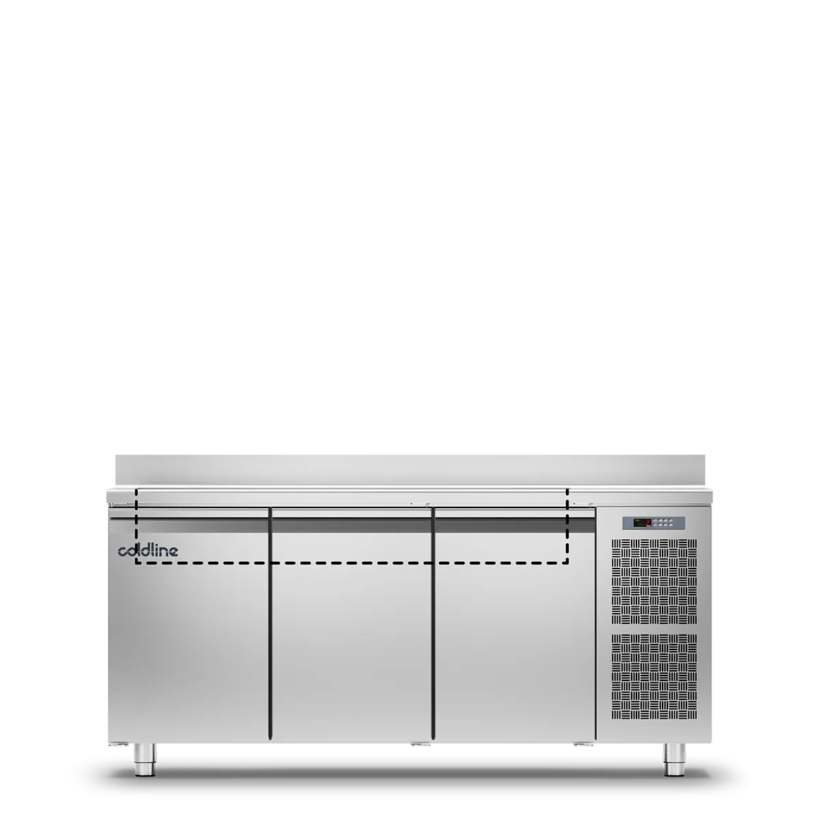 Table Saladette 3P -2°+8°C avec dosseret