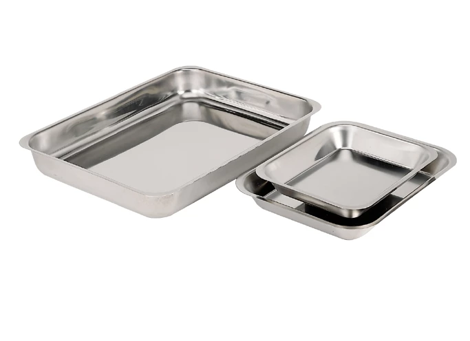 PLAT EN INOX A DEBARASSER RECTANGULAIRE 