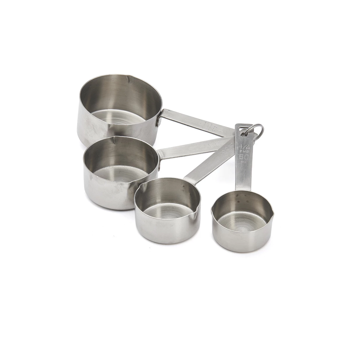 SET DE 4 MESURES EN INOX : 60/80/125/250ML