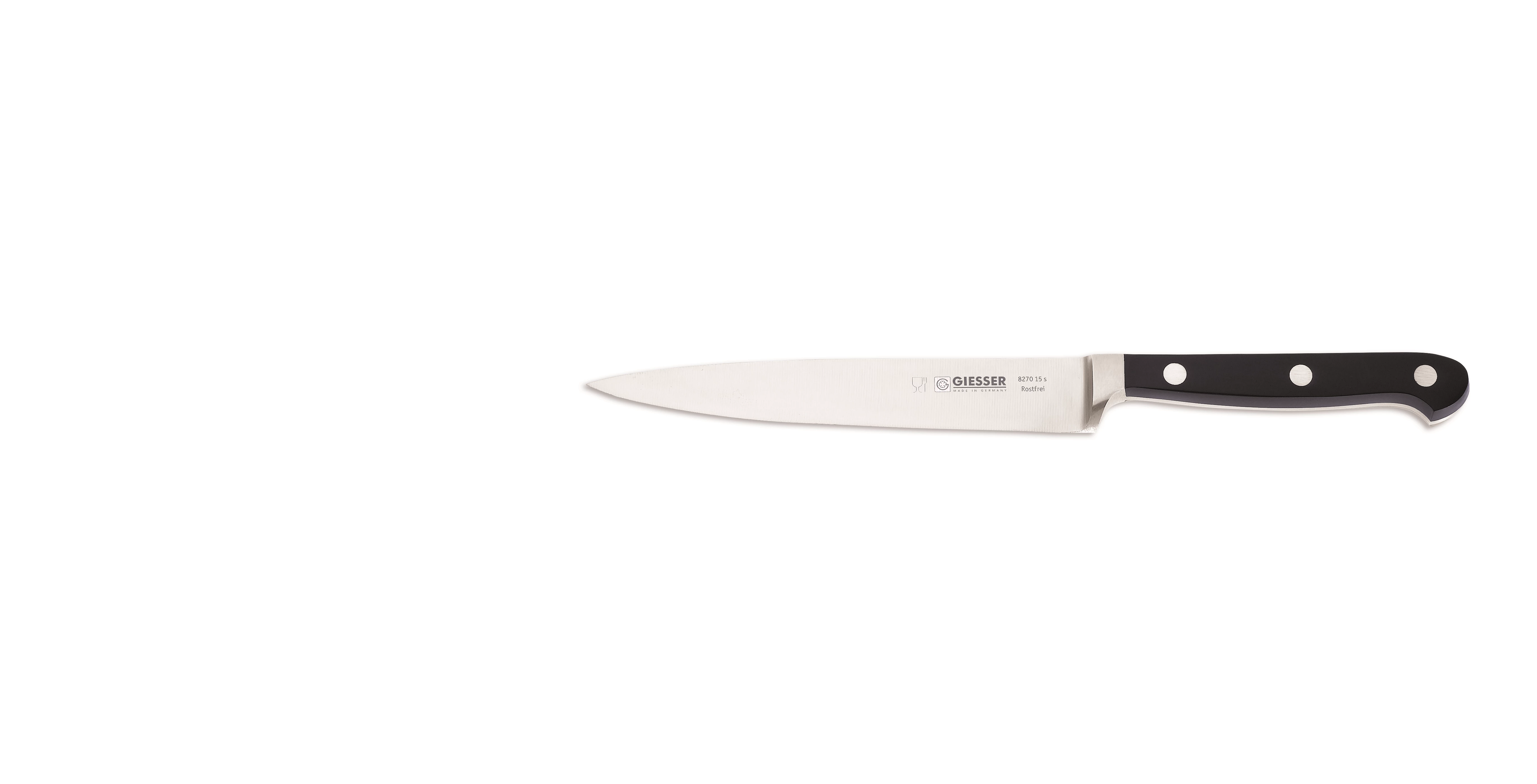 COUTEAU DE CHEF, NOIR 15 CM