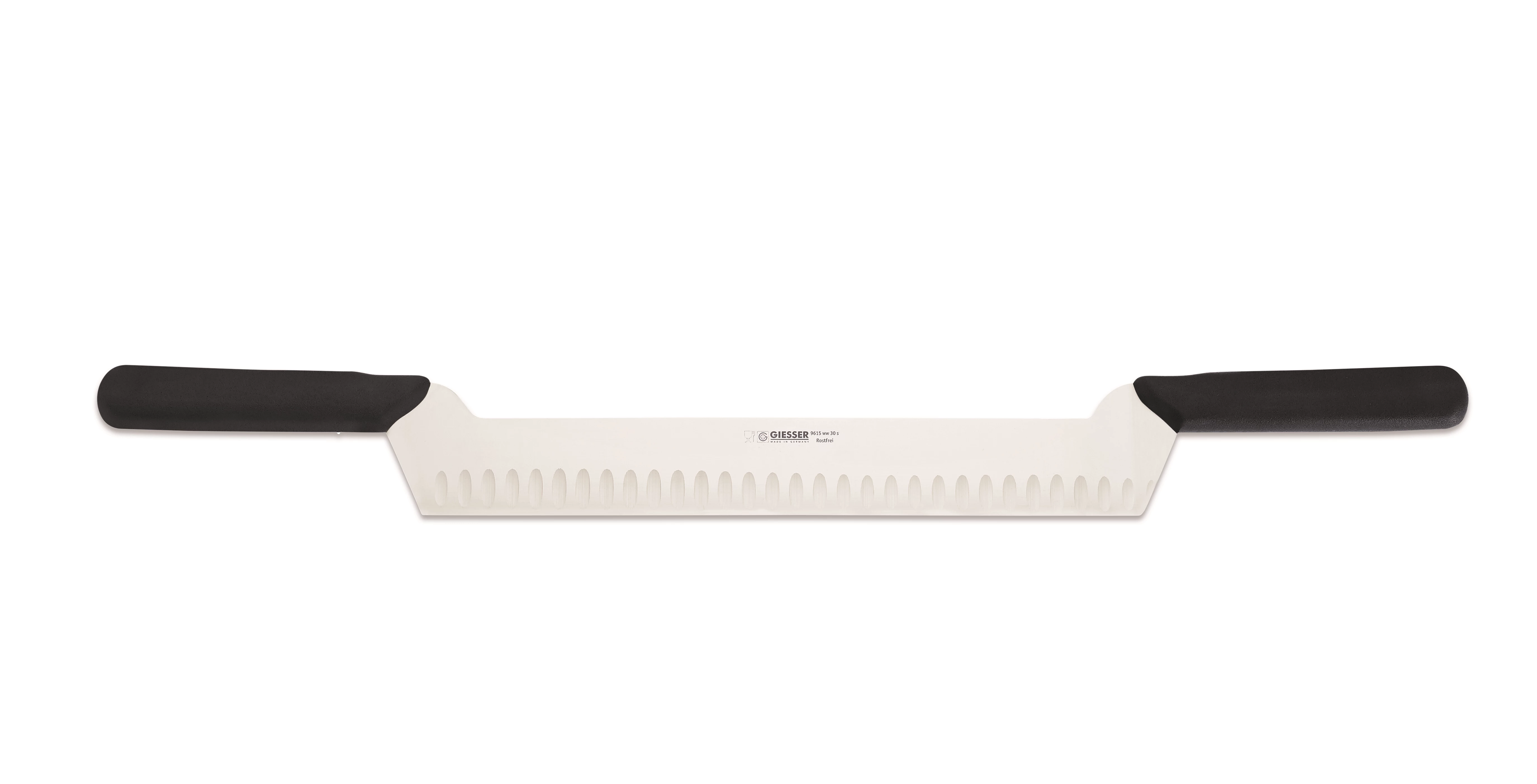 COUTEAU À FROMAGE BORD FESTONNÉ 30 CM MANCHE NOIR