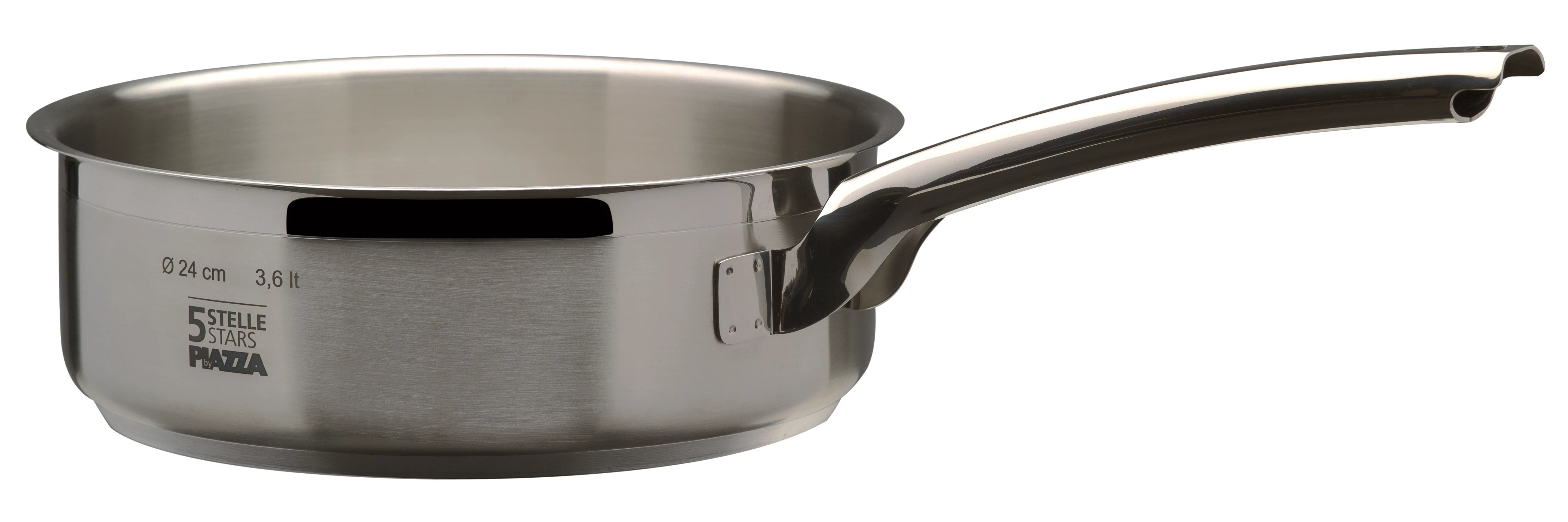 SAUTEUSE BORDS DROIT EN INOX - 5 ÉTOILES