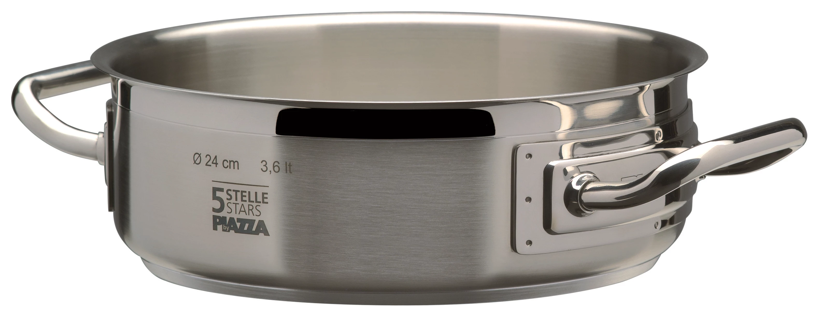 SAUTOIR SANS COUVERCLE EN INOX - 5 ÉTOILES